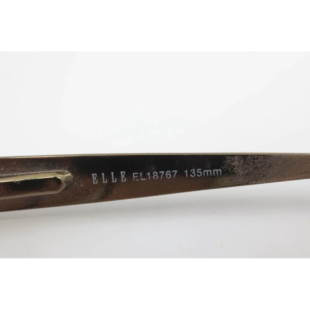 Elle EL18767 Eyeglasses Dark Brown Tortoise Rectangular Frames 50-16-135 DA